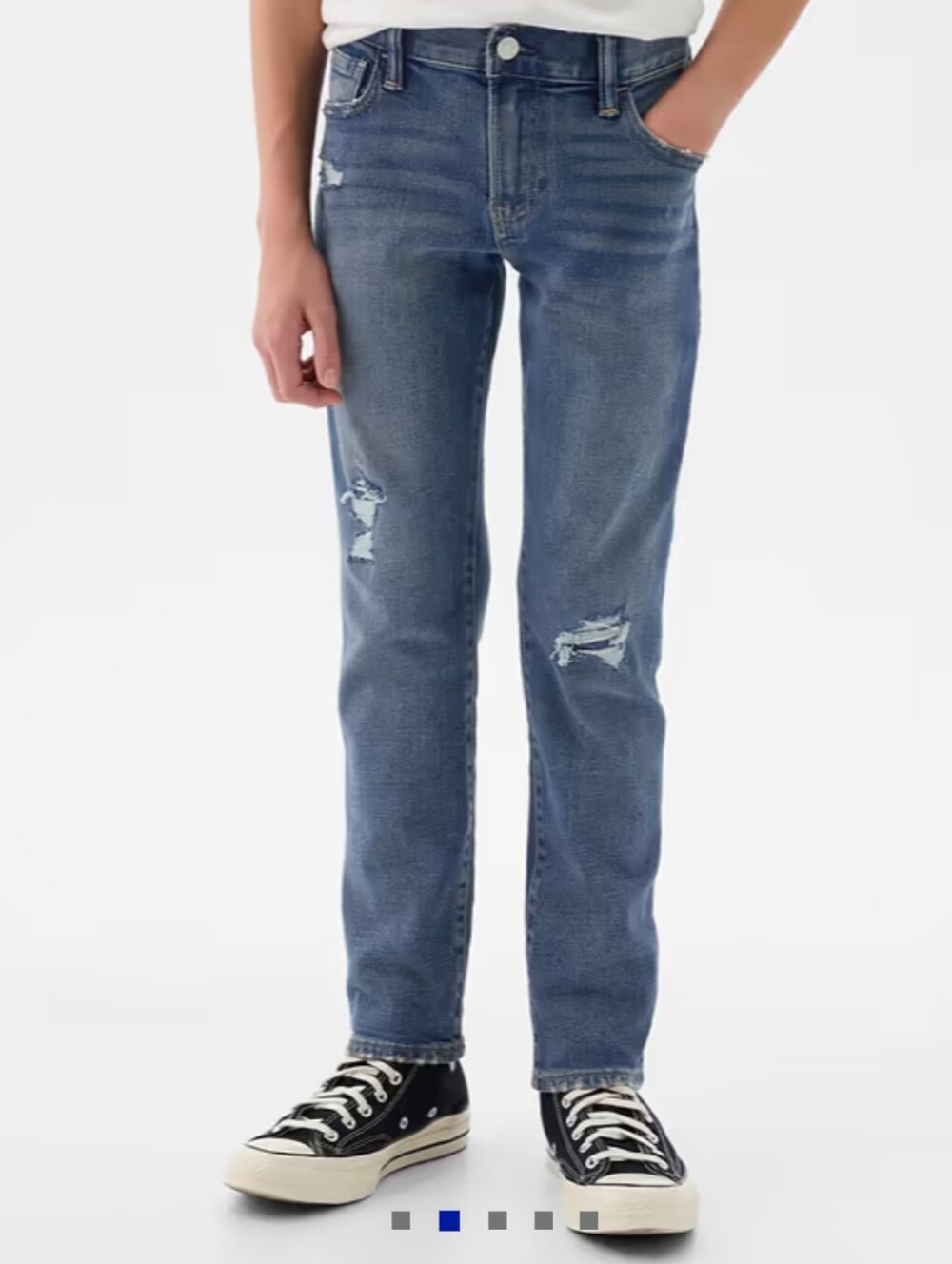 🆕 GAP Boys Blue Distressed Slim Fit Jeans